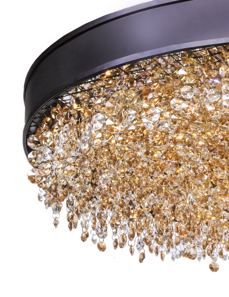 Mystic 16 Light LED Pendant in Bronze