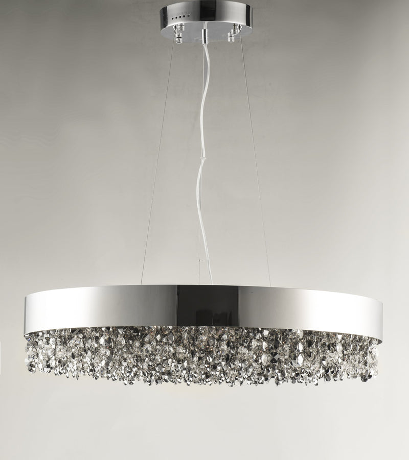 Mystic 30" 22 Light LED Pendant in Polished Chrome