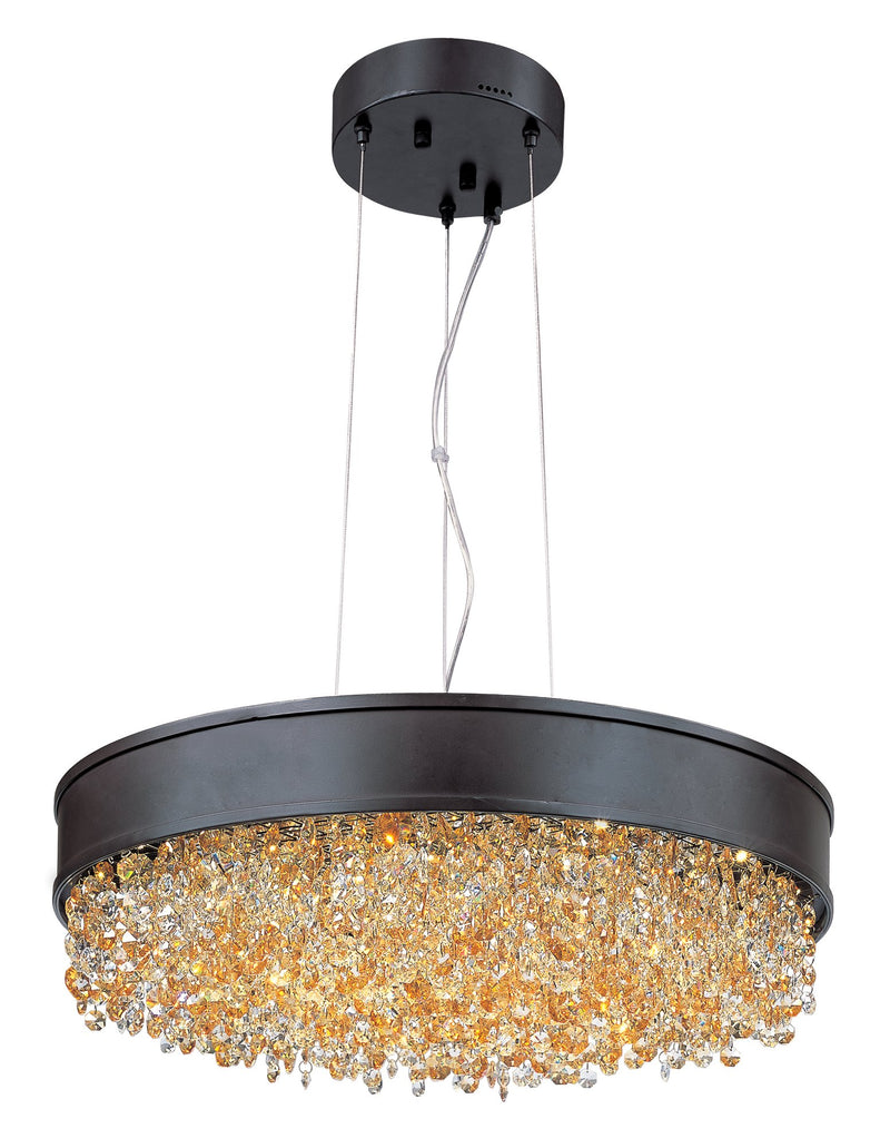 Mystic 30" 22 Light LED Pendant in Bronze
