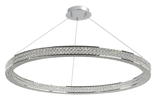Eternity 40" LED Pendant in Polished Chrome