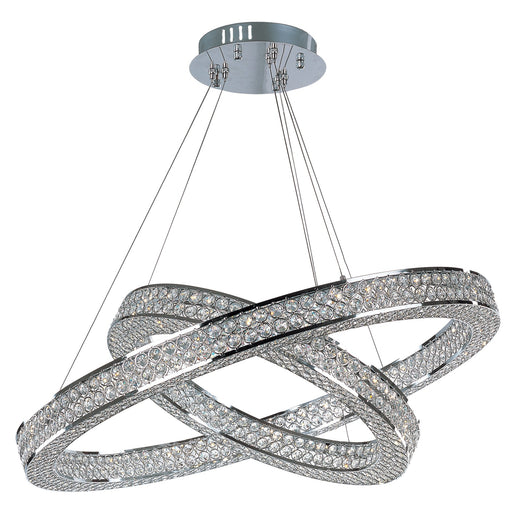 Eternity 2 Tier LED Pendant in Polished Chrome