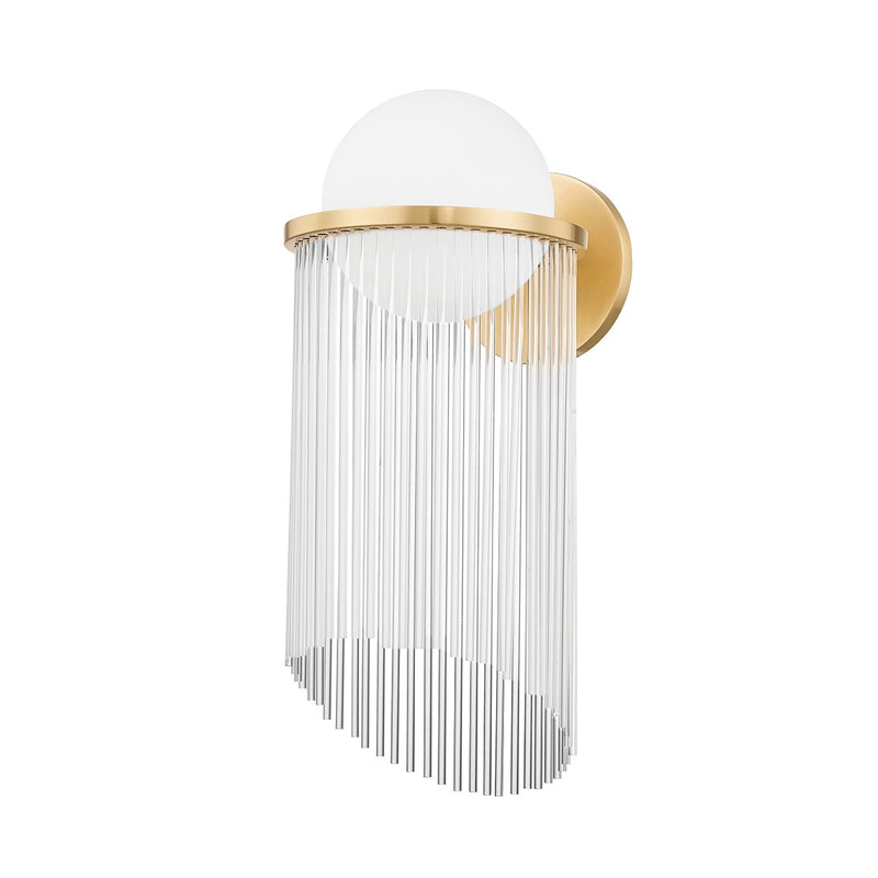Celestial Wall Sconce in Aged Brass