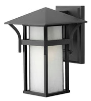Harbor Small Outdoor Wall Lantern in Satin Black