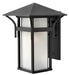 Harbor Large Outdoor Wall Mount Lantern in Satin Black