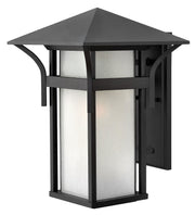 Harbor Large Outdoor Wall Lantern in Satin Black