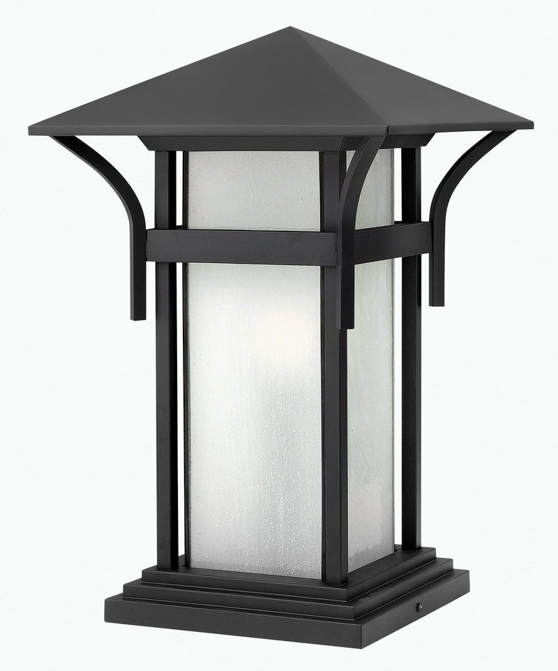 Harbor Outdoor Pier Mount Light in Satin Black