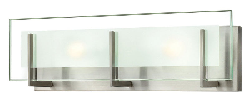 Latitude 2-Light Bath Vanity Light in Brushed Nickel
