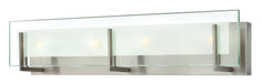 Latitude Four Light Vanity in Brushed Nickel