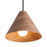 Conique 10" Mini Pendant in Dark Walnut