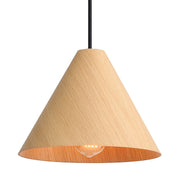 Conique 10" Mini Pendant in Light Walnut