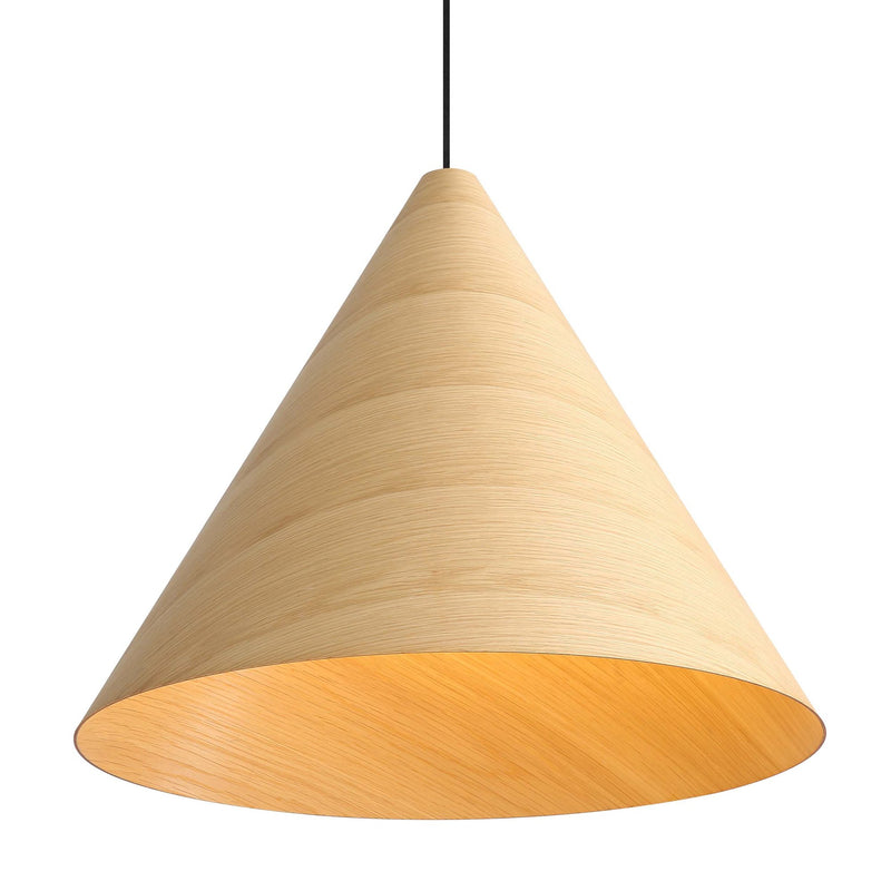 Conique 3-Light Pendant in Light Walnut