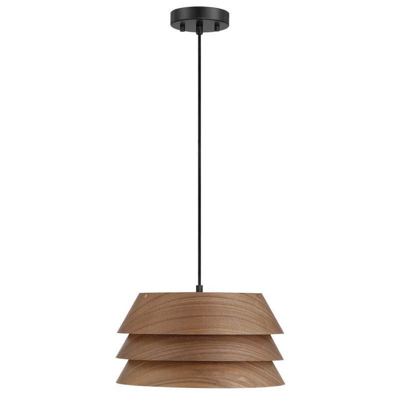 Aalto 13" Pendant 3990-13 in Dark Walnut