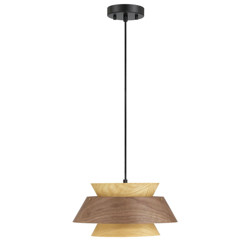 Aalto 13" Pendant in Dark Walnut-Light Walnut