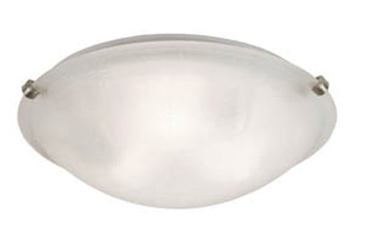 Constellation 3-Light Flushmount in Brushed Nickel with White Linen Glass