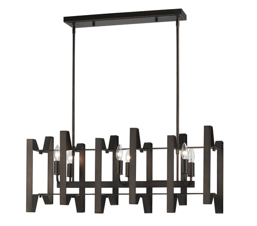 Marsala 6 Light 34" Linear Pendant in Bronze