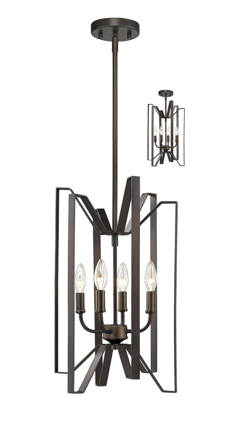 Marsala 4 Light 12" Chandelier in Bronze