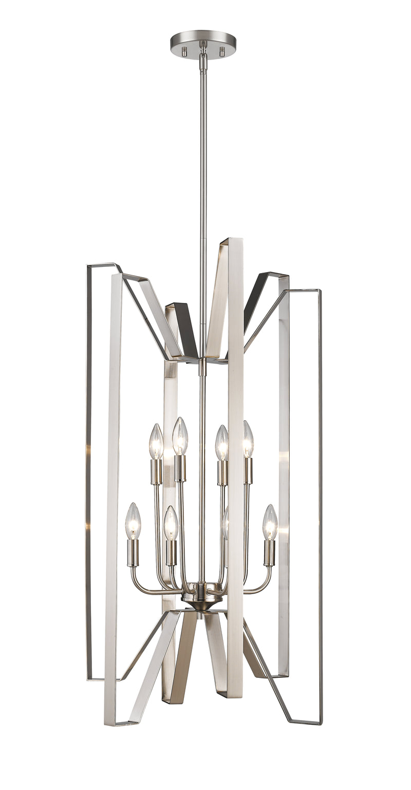 Marsala 8 Light 19" Chandelier in Brushed Nickel