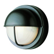 Well 8" Round Bulkhead Light in Black