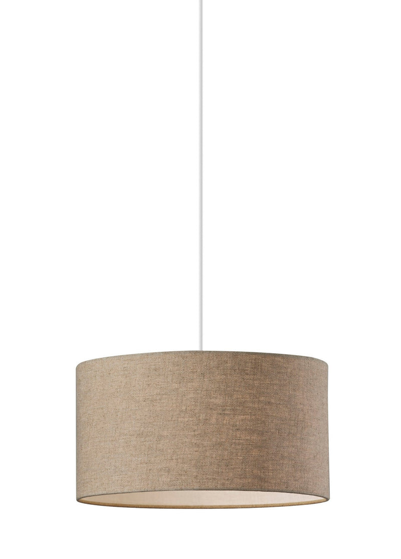 Harvest 15" Drum Pendant in Brown