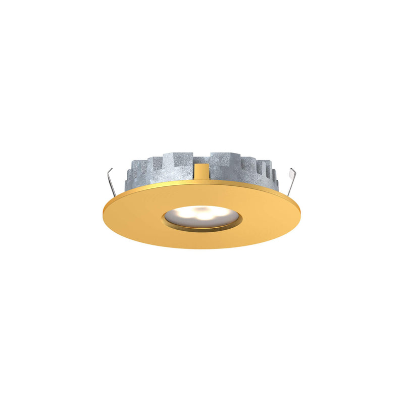 Super Puck 3" 12V Under Cabinet Puck Light in Gold