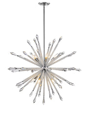 Soleia 10 Light 36.875" Chandelier in Chrome