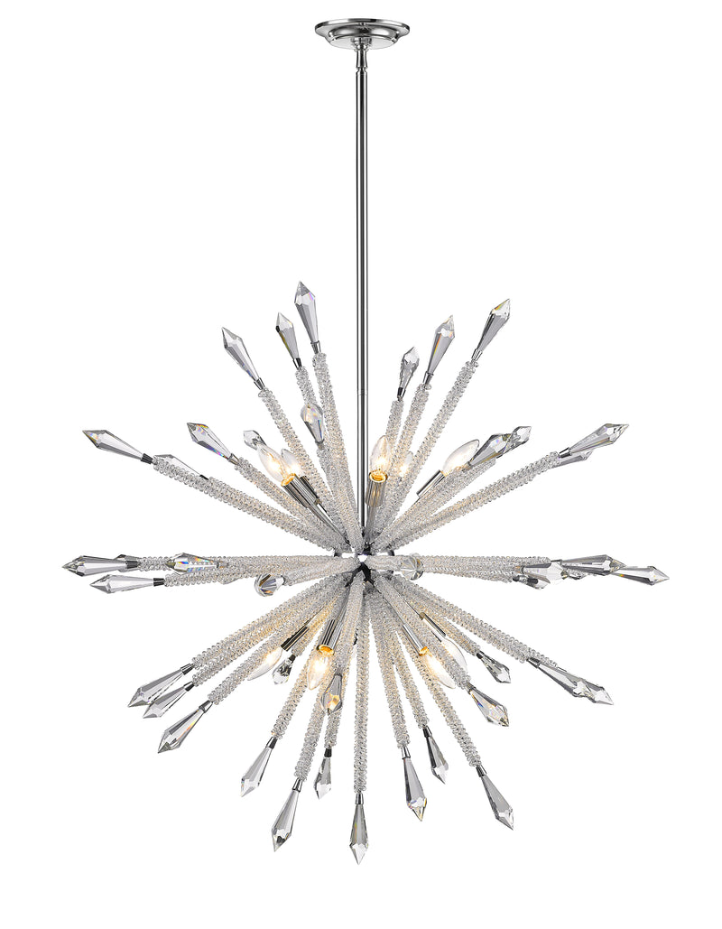 Soleia 10 Light 36.875" Chandelier in Chrome