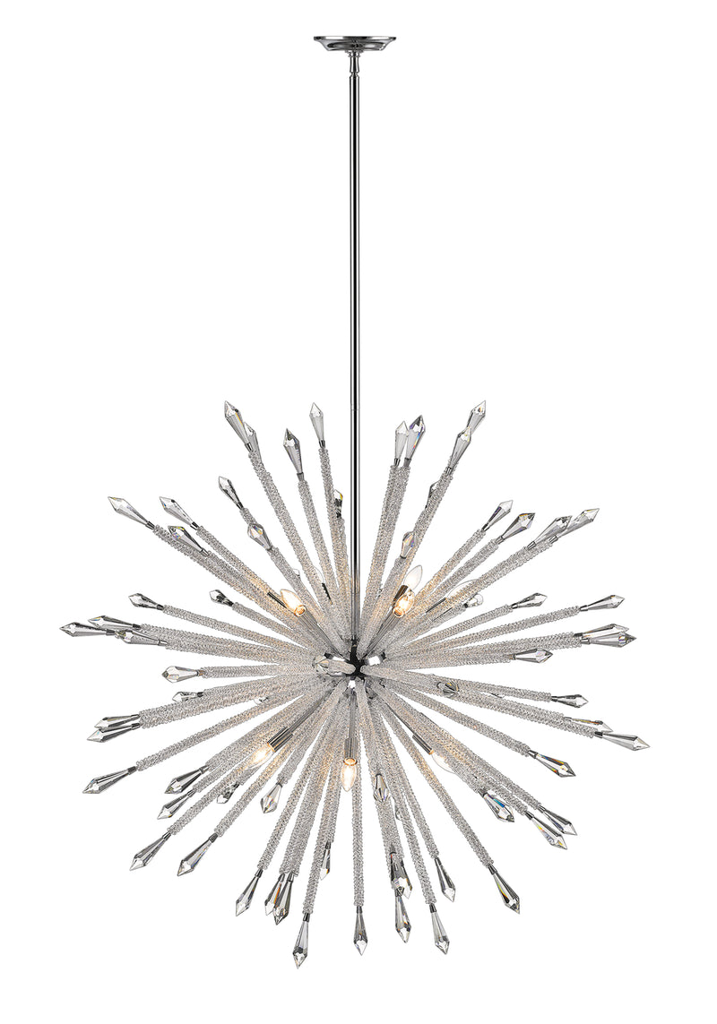 Soleia 12 Light 47.125" Chandelier in Chrome