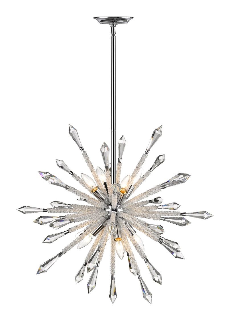Soleia 8 Light Chandelier in Chrome