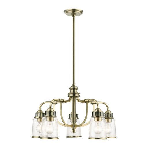 Lawrenceville 5-Light Chandelier in Antique Brass