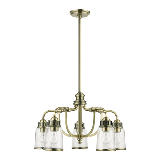 Lawrenceville 5-Light Chandelier in Antique Brass