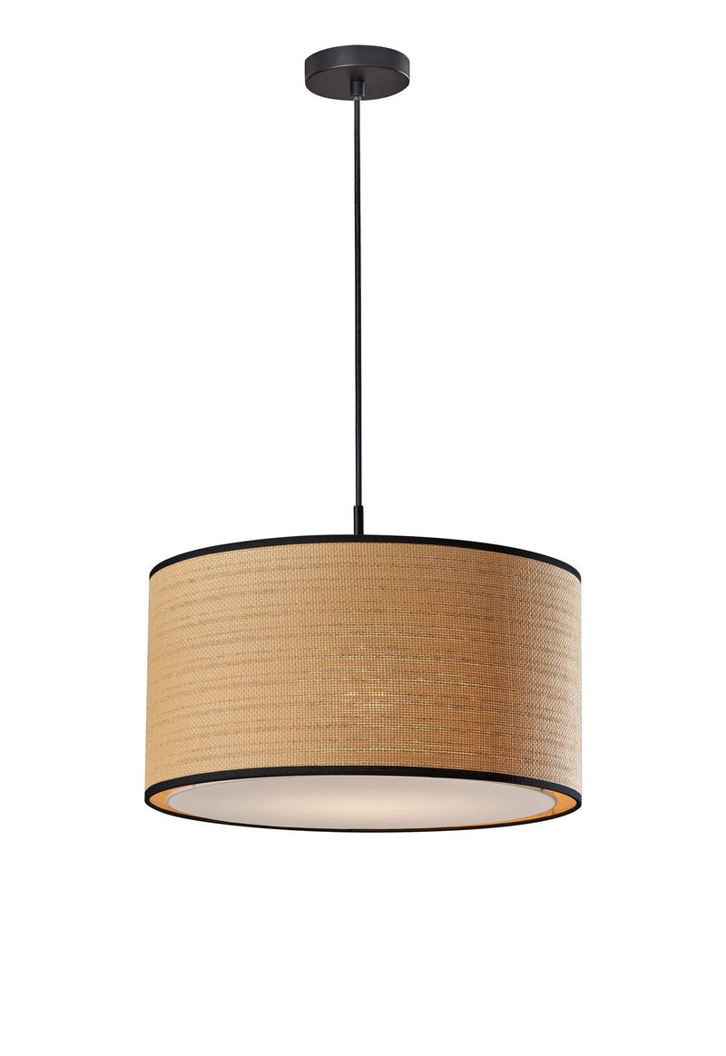 Harvest 20" Drum Pendant in Black