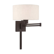 Swing Arm Wall Lamp with 11" Shade in Bronze