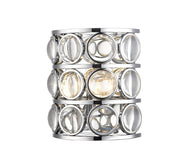 Eternity 2 Light 9.75" Wall Sconce in Chrome