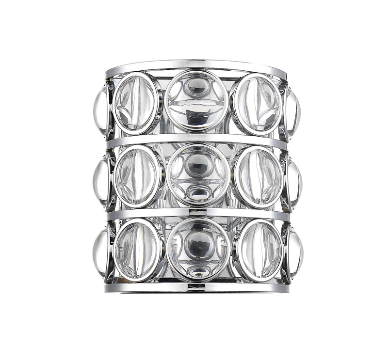 Eternity 2 Light 9.75" Wall Sconce in Chrome