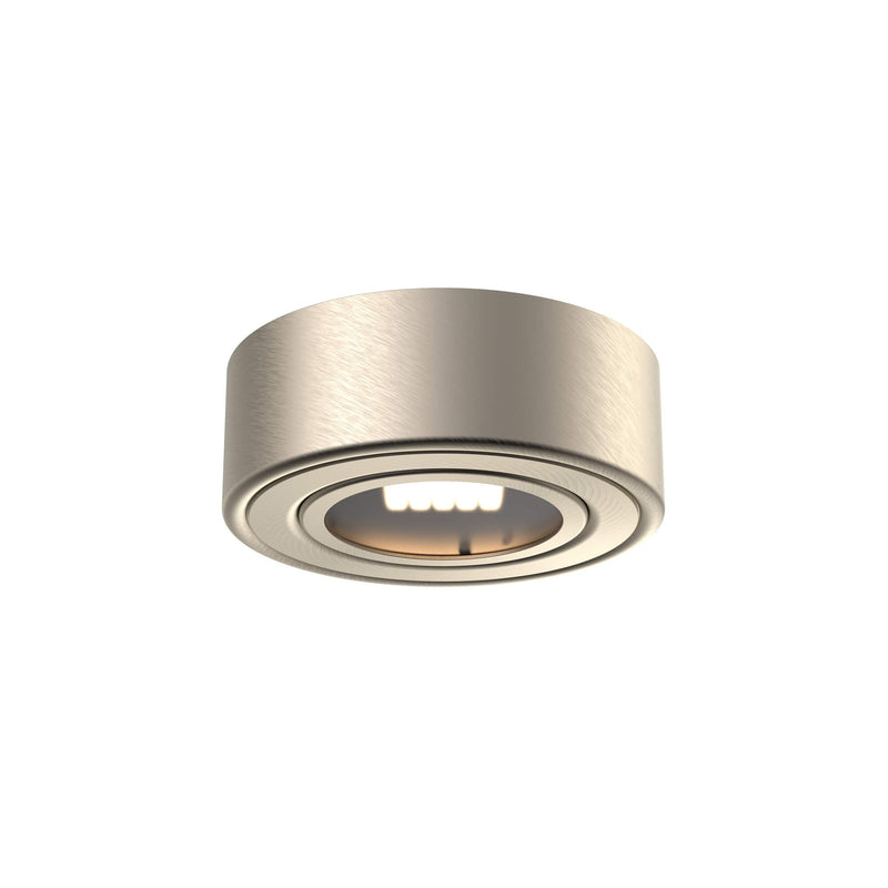 Duo-Puck 3" 2-in-1 Under Cabinet Puck Light in Satin Nickel