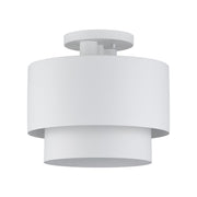 Zolana 2-Light Semi-Flush Mount in White