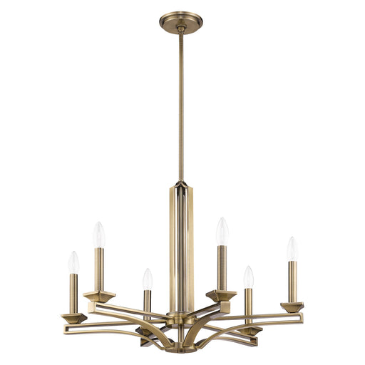 Trumbull 6-Light Chandelier in Antique Brass