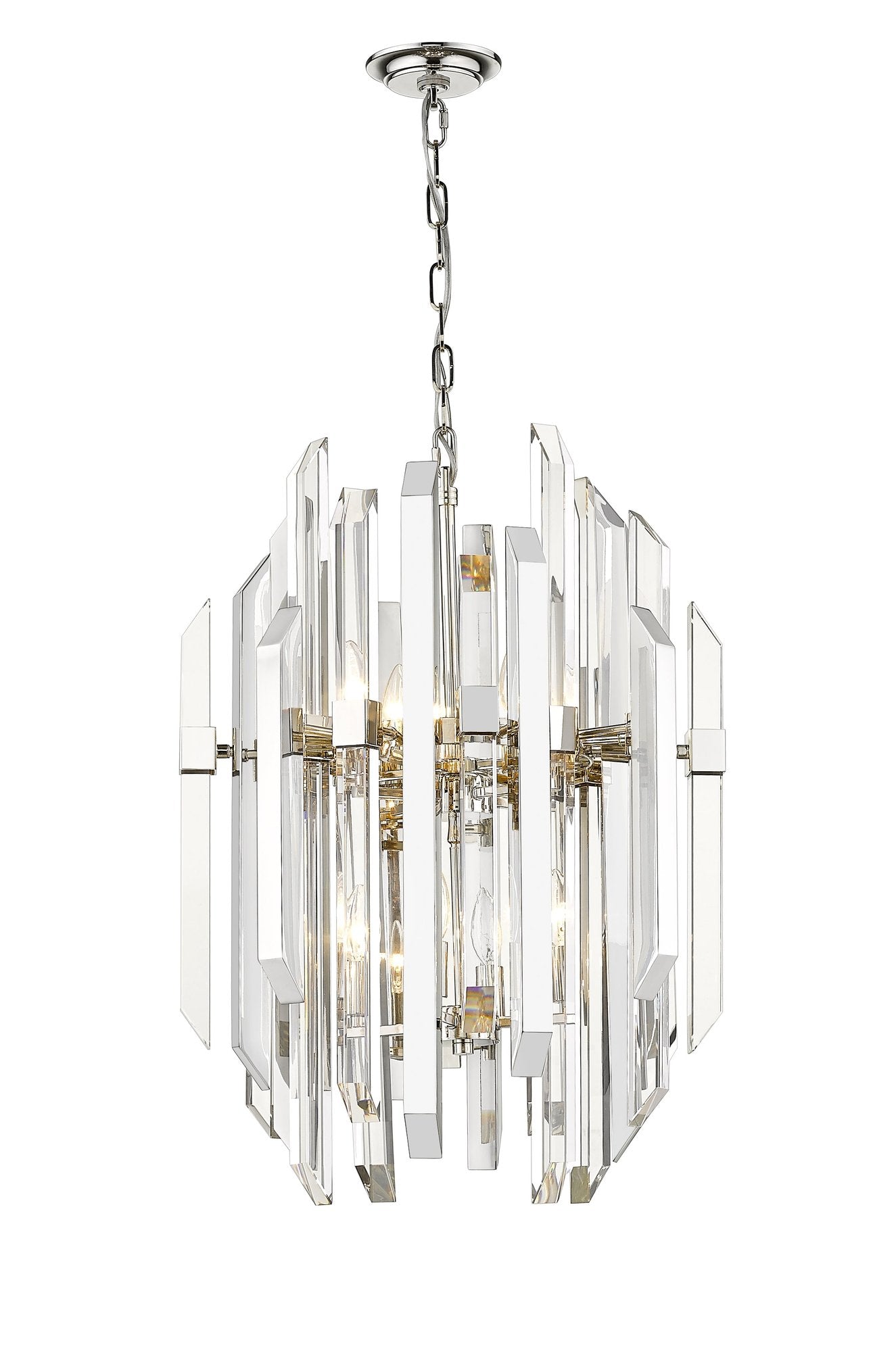 Bova 9 Light 20" Pendant in Polished Nickel