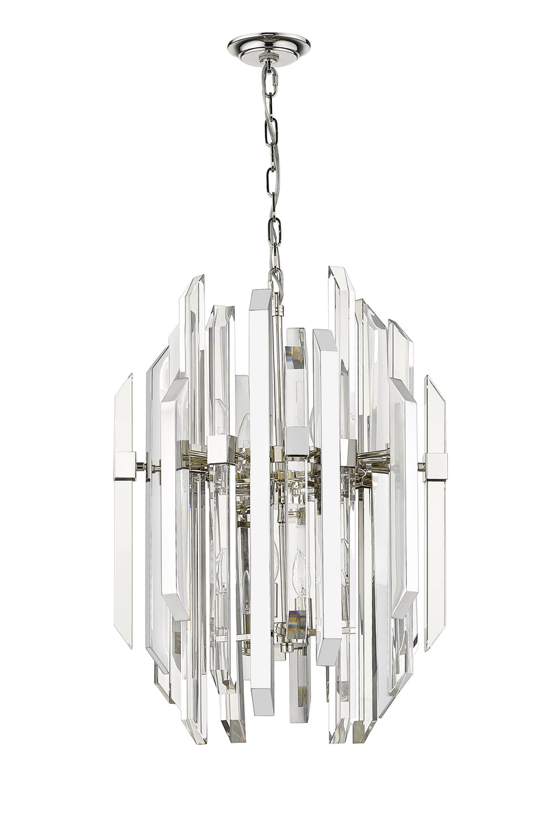 Bova 9 Light 20" Pendant in Polished Nickel