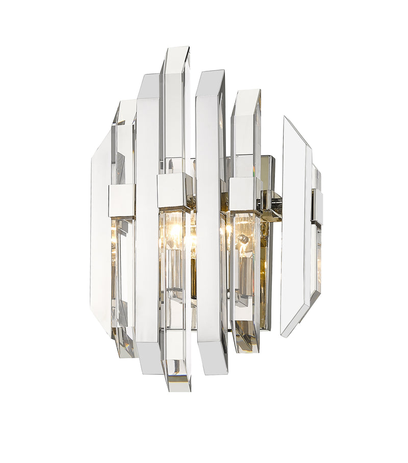Bova 2 Light 11.5" Wall Sconce in Polished Nickel