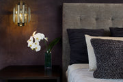 Bova 2 Light 11.5" Wall Sconce in Polished Nickel in a room setting