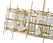Garroway 9 Light 32" Chandelier in Aged Brass