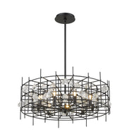 Garroway 9 Light 32" Chandelier in Matte Black