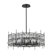Garroway 9 Light 32" Chandelier in Matte Black