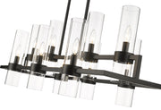 Datus 10 Light 42.5" Linear Pendant in Matte Black