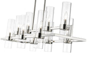 Datus 10 Light 42.5" Linear Pendant in Polished Nickel
