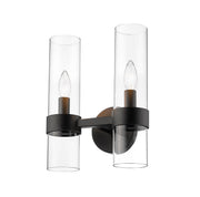 Datus 2 Light 10.25" Wall Sconce in Matte Black