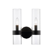 Datus 2 Light 10.25" Wall Sconce in Matte Black