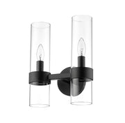 Datus 2 Light 10.25" Wall Sconce in Matte Black