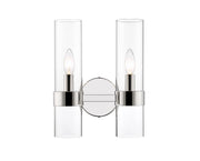 Datus 2 Light 10.25" Wall Sconce in Polished Nickel